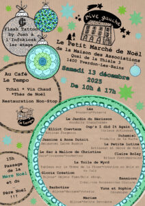 Programme du Petit marché de Noël de la Maison des associations